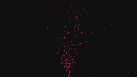 Abstract red digital binary code data stream falling on a dark black background Video stock 340874893