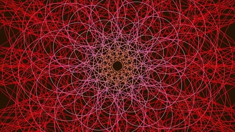 Abstract red digital fractal pattern background animation for modern techno.. Stock Footage 340378582