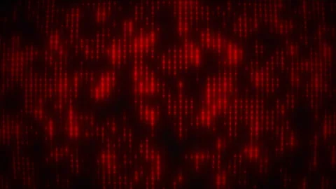 Abstract red digital glowing flowing background Stock Footage 303568782