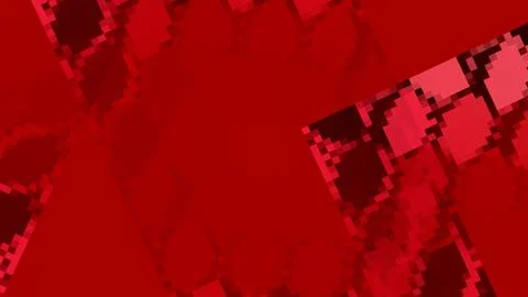 Abstract red digital mosaic background with geometric patterns for technology Stock Illustration