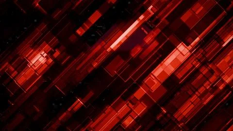 Abstract Red Digital Network AI Data Flow Cybersecurity Threat Analysis Com.. 스톡 사진
