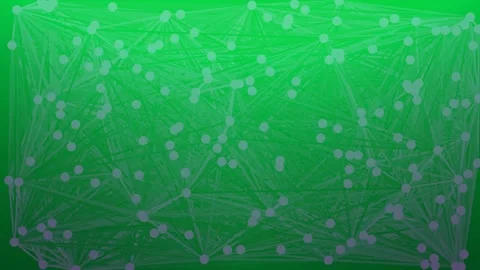 Abstract red digital network background with glowing geometric connection nod Stock Footage 339790509