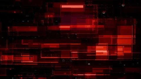 Abstract Red Digital Network Data Flow Cybersecurity Threat Artificial Inte.. 写真素材
