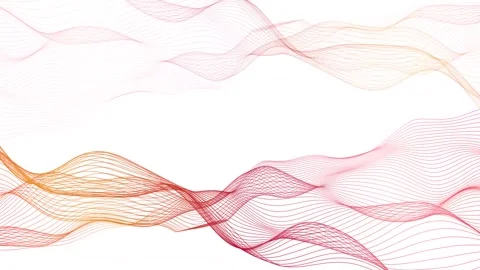 Abstract Red Digital Particle Wave Background Loop Animation 4K Vídeo Stock 334991951