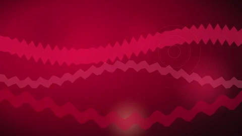 Abstract Red Digital Wave Background with Glowing Particles and Dynamic 库存影片 346211670