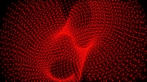 Abstract red dot background animated video Stock Footage 294531769