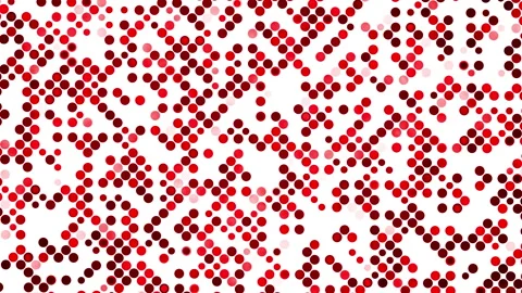 Abstract red dot pattern on white background Stock Footage 330167110