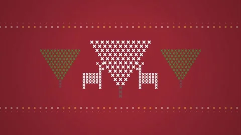 Abstract red dotted geometric seamless wallpaper texture background for ele.. Stock Footage 344641885