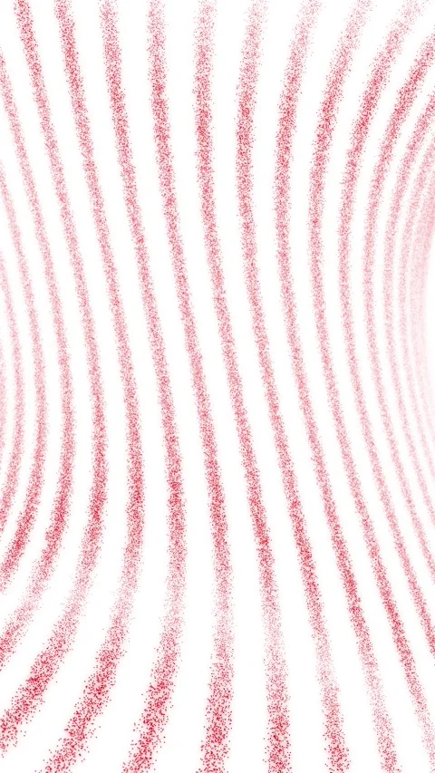 Abstract red dotted lines pattern loop motion on vertical white background Stock Footage 341293424
