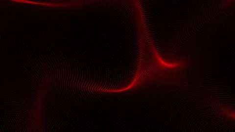 Abstract red dynamic wavy line dotted texture. Modern futuristic simple dots Stock Footage 237423338