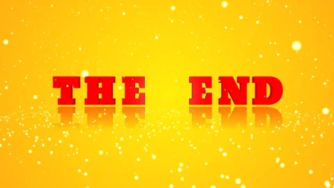 Abstract red the end spinning with white particles moving yellow screen Stock Footage 260150969