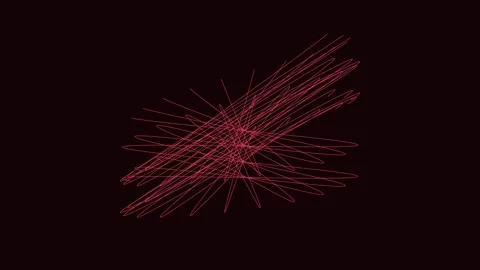 Abstract red energetic particle stream flow on dark background technology e.. Stock Footage 342523515