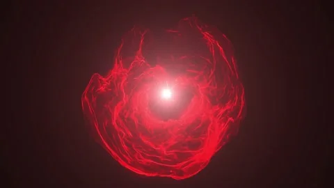 Abstract red energy effect on a black background. Stock Footage 177130894