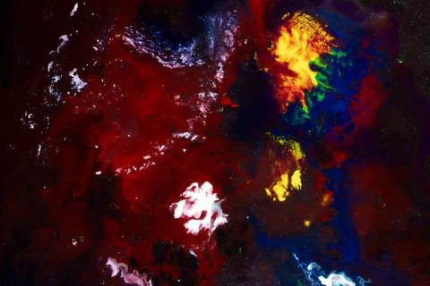 Abstract Red Energy Explosion Background with Vibrant Color Contrast Stock Photos