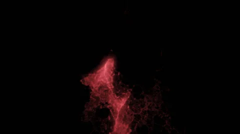 Abstract red energy flame rises and spreads, on black background (FULL HD) Vidéo 59521964
