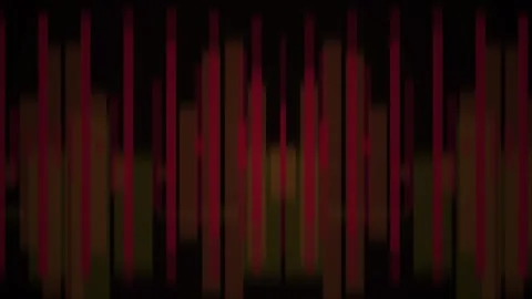 Abstract red equalizer bars moving on dark background digital sound wave an.. Stock Footage 346353032