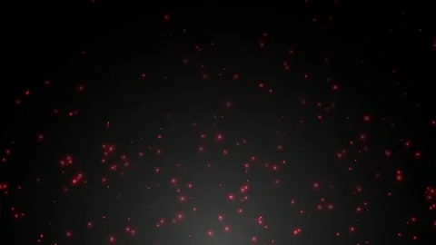 Abstract Red Floating Particles on Black Background Stock Footage 332413826