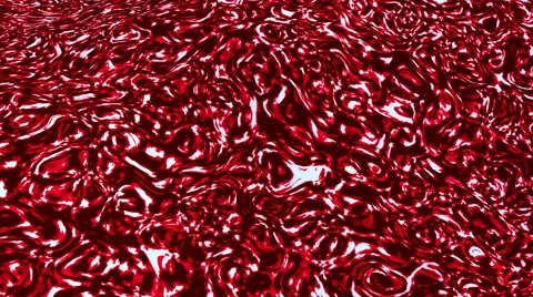 Abstract red floating surface. (loop ready file) Stock Footage 48062172