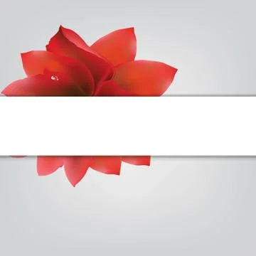Abstract red flower Stock Illustration