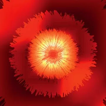 Abstract red flower Illustrazione stock