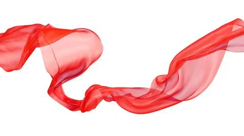 Abstract red flowing cloth Stock Illustration
