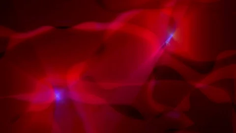 Abstract red flowing light waves background with soft lens flares Stock Footage 336112971