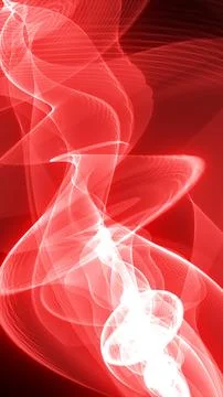Abstract red flowing lines creating luminous energy waves and dynamic motio.. Stock Illustration