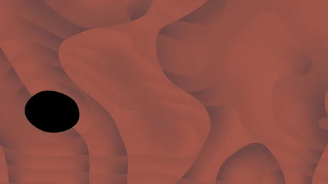 Abstract red flowing liquid shapes background Видео 335943928