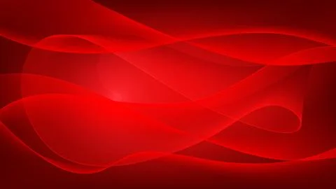 Abstract Red Flowing Mesh Wave Background with Dynamic Ribbon Curves Stock Illustration