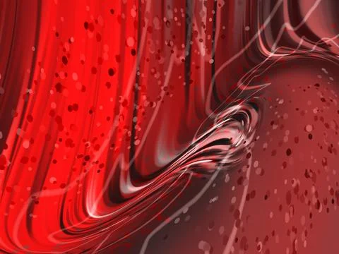 Abstract red fluid smooth lines and soft grainy patterns with a dynamic com.. 스톡 일러스트