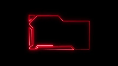 Abstract red folder hud element animation, tech digital template, futuristi.. Stock Footage 337805480