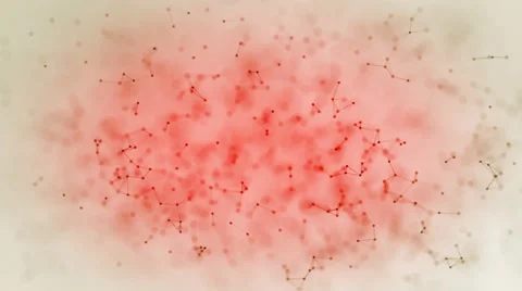Abstract red fractal background Stock Footage 66562985