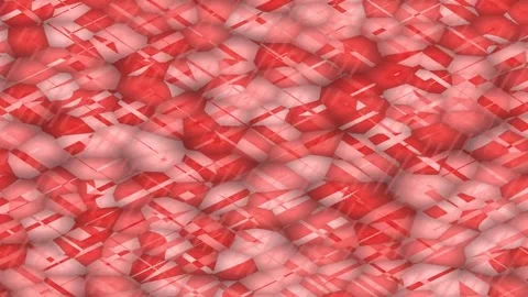 Abstract Red Fragmented Field with Dynamic Light and Motion Stock Footage 327600642