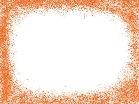 Abstract red frame sprayed round frame on isolated background Illustrazione stock