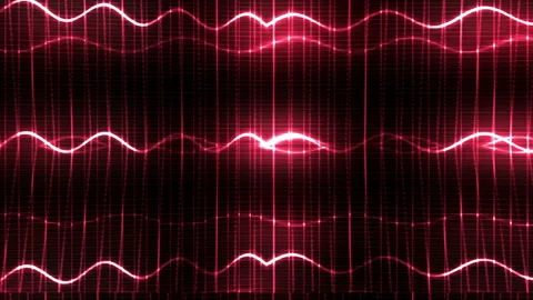 Abstract Red Futuristic Background Loop Stock Footage 136654781