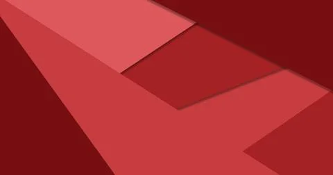 Abstract red geometric background with 3d shapes Stock Illustration