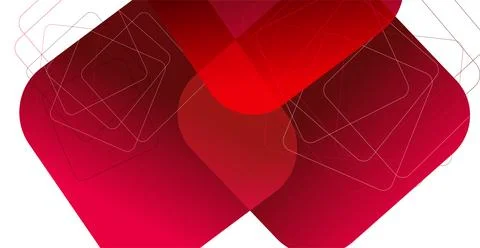 Abstract red geometric background with diagonal lines and shapes. Vector il.. 스톡 일러스트
