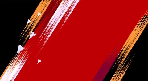 Abstract red geometric background with diagonal lines and shapes. Vector il.. イラスト素材