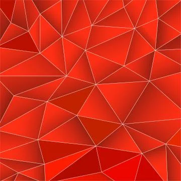 Abstract red geometric background from triangles Stock Illustration