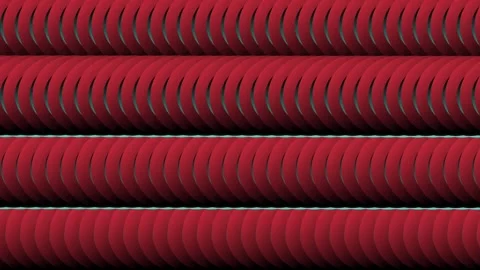 Abstract Red Geometric Bars Pulsing 3D Animation Video stock 335851447