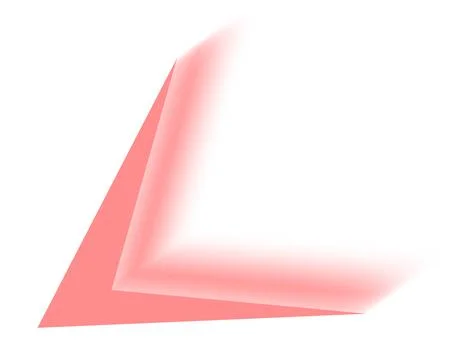 Abstract Red Geometric Corner with Gradient Stock Illustration