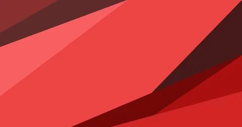 Abstract red geometric layers backdrop for art banner concept Stock Illustration