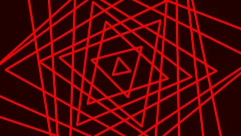 Abstract red geometric line pattern on black background for modern technolo.. Stock Footage 337162760
