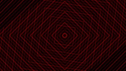 Abstract Red Geometric Pattern on Black Background 스톡 일러스트