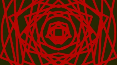 Abstract Red Geometric Pattern with Dark Background. Stock Footage 341672275