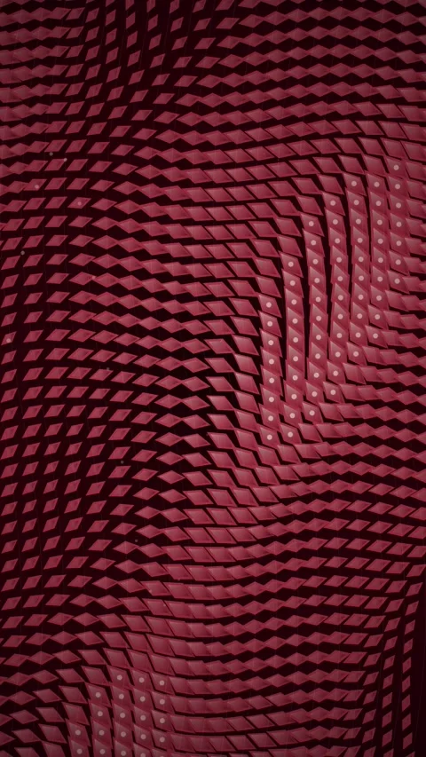 Abstract Red Geometric Pattern with Rippling Waves and Subtle Dots Stock Footage 347697843