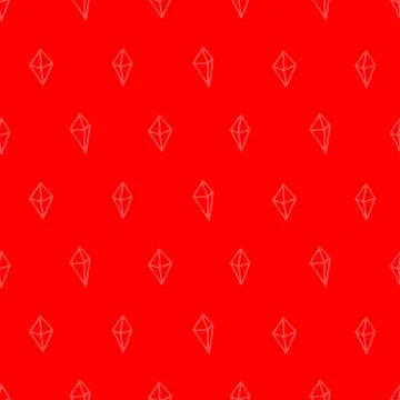Abstract red geometric pattern. Seamless pattern. Simple pattern for fabric.. Stock Illustration