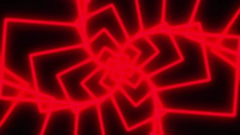 Abstract Red Geometric Pattern Swirling Motion Background with Dark Space Stock Footage 342511642