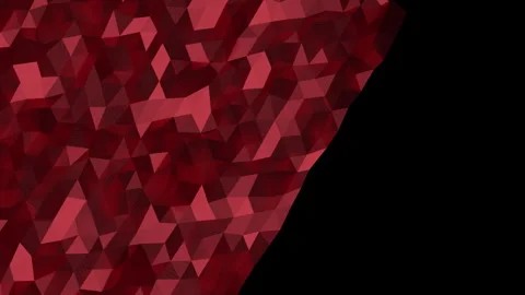 Abstract Red Geometric Polygon Background Dynamic Animation Graphic 스톡 동영상 347074757