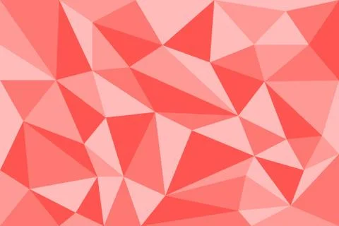 Abstract red geometric polygon background compose by triangle shape 스톡 일러스트